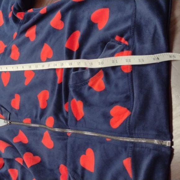 Torrid Red and Blue Hoodie Intimates Sleepwear, Size 0 (12/L) - Picture 9 of 11